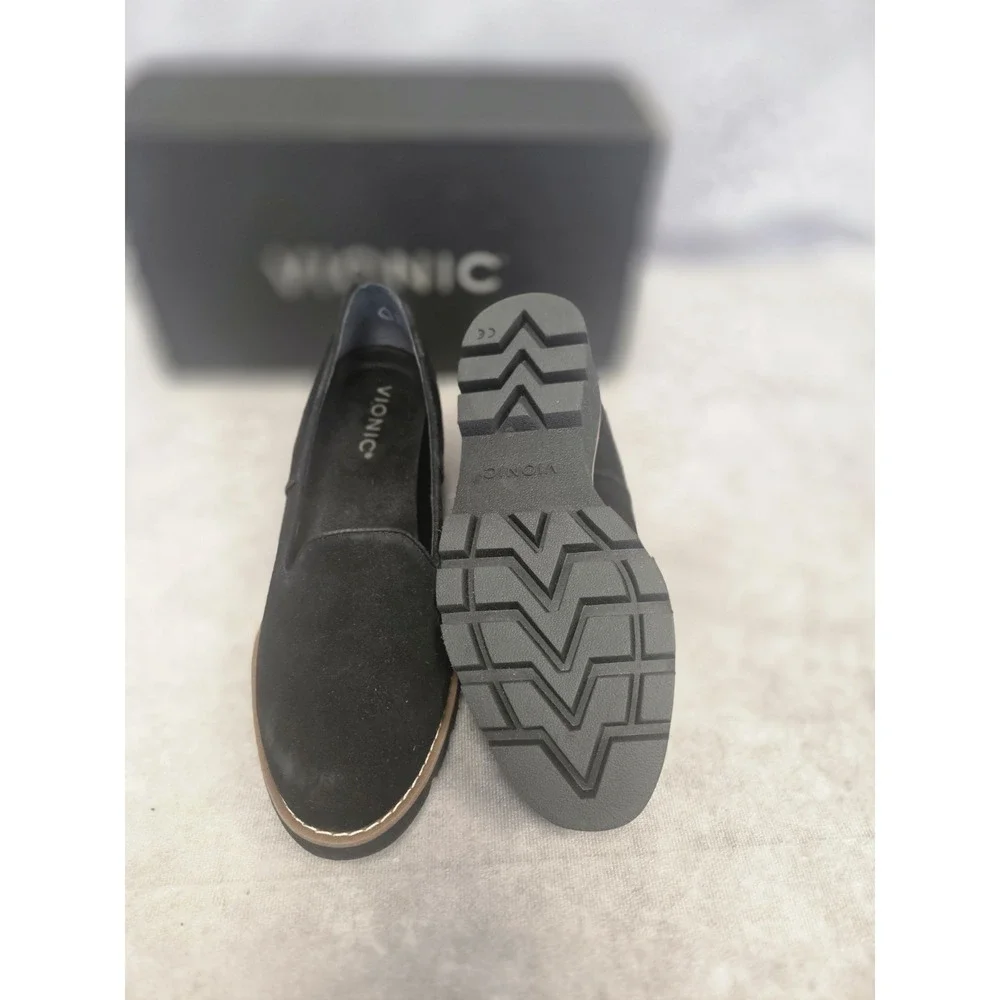 Vionic Willa Wedge Blk W-SZ 6M NEW